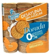 FAMILY BISCUITS Dorada 0% azúcares añadidos
