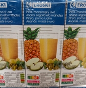 EROSKI PIÑA, MANZANA Y UVA