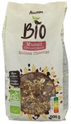 AUCHAN BIO (ALCAMPO) MUESLI CRUJIENTE QUINOA CHOCOLATE