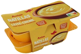 AUCHAN (ALCAMPO) NATILLAS SABOR VAINILLA