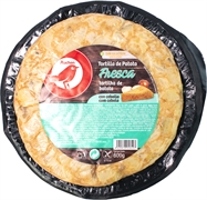 AUCHAN (LOGO ROJO) TORTILLA DE PATATA FRESCA CON CEBOLLA