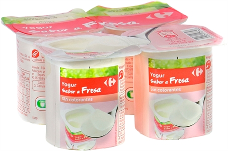 CARREFOUR YOGUR SABOR A FRESA.
