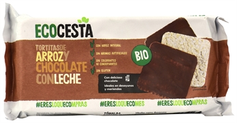 ECOCESTA TORTITA DE ARROZ Y CHOCOLATE CON LECHE