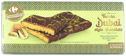 CARREFOUR SENSATION Turrón Dubái style chocolate