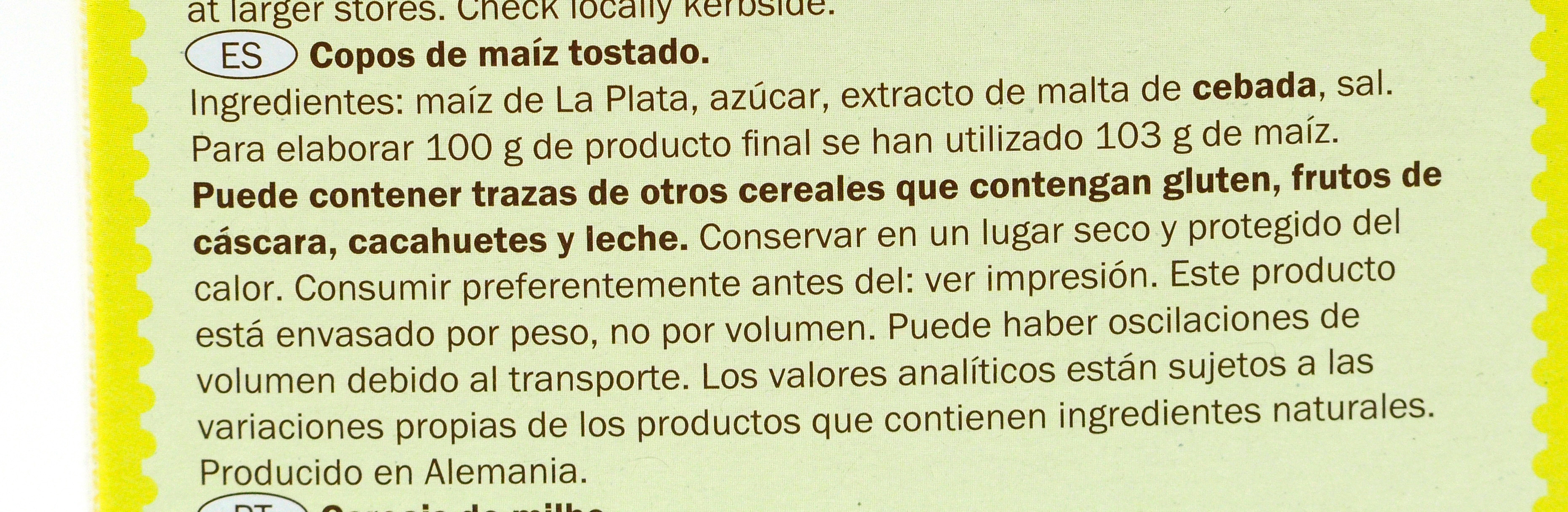 CROWNFIELD (LIDL) CORN FLAKES.