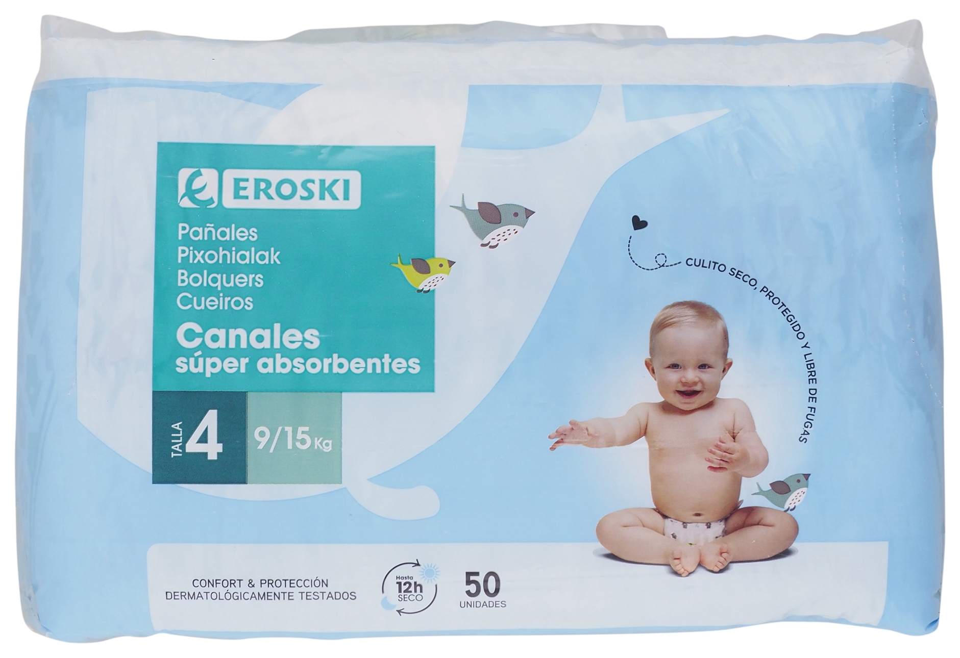pañales eroski talla 2