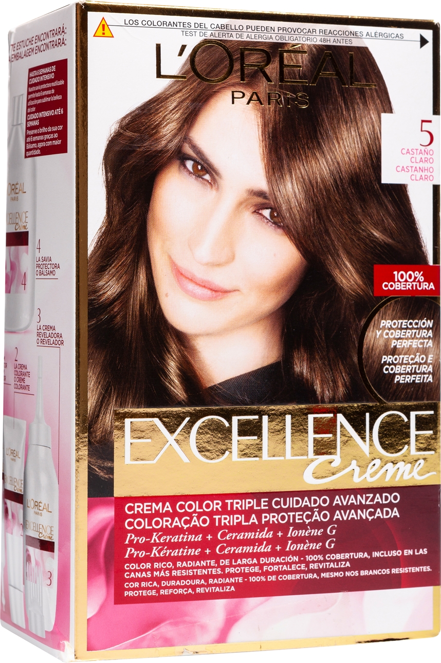 Test y Opiniones L'OREAL EXCELLENCE Creme Castaño claro 5